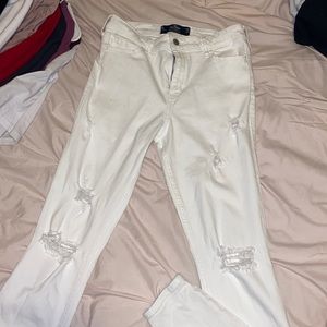 white skinny jeans